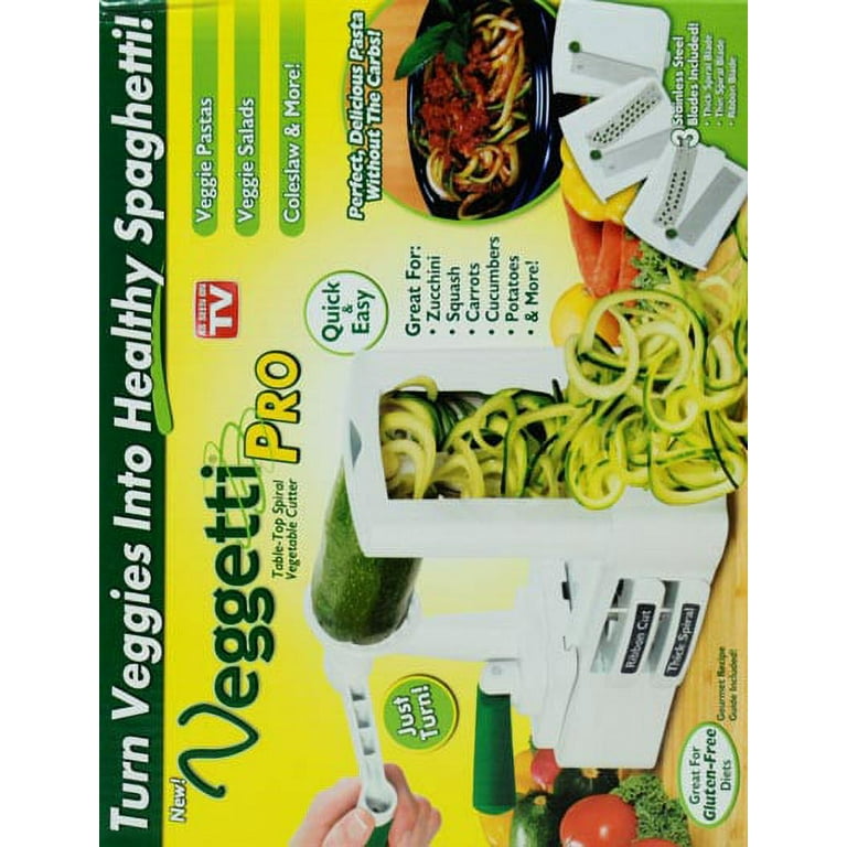 KSP Veg-Prep 'Table Top' Spiral Vegetable Slicer (White/Grey