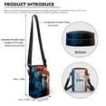 thumbnail image 6 of HELLHERO Cross Body Purse for Men, Women Outdoor Daily Use Two-Tone Lion Pattern Adjustable Crossbody Bag Lightweight, 6 of 7