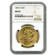 thumbnail image 1 of 1865-S $20 Liberty Gold Double Eagle MS-62 NGC, 1 of 3