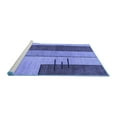 thumbnail image 2 of Ahgly Company Machine Washable Indoor Round Abstract Blue Modern Area Rugs, 6' Round, 2 of 4