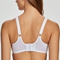 thumbnail image 2 of MELENECA Women's Floral Lace Non-Padded Minimizer Full coverage Underwire Bra White-Lace 36I, 2 of 4