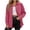 Pink, variant on Maplenight Corduroy Shacket Jackets for Women Collared Button Up Tops with Pockets Long Sleeve Oversized Loose Fit Casual Outerwear Tops