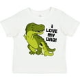 thumbnail image 3 of Inktastic I Love My Dad with Baby and Daddy Tyranasaurus Rex Boys or Girls Toddler T-Shirt, 3 of 5