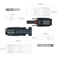 thumbnail image 2 of 20 pares de conectores de cable de panel solar macho / hembra con herramienta de montaje de llave Irfora 20 pares 2 llaves, 2 of 7