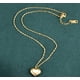 thumbnail image 2 of Collar Con Dije De Corazón Chapado En Oro 18k Para Mujer, 2 of 4