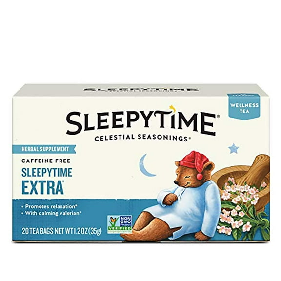 Celestial Seasonings Caffeine Free Herbal Tea, Sleepytime Extra - 20 Bags