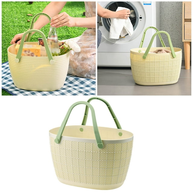 Home Textile Storage Organizer for Laundry and Kitchen Bags Durable Polyester Tote with Handle Versatile Storage Solution for Rooms and Laundry Areas