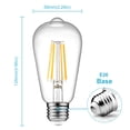 thumbnail image 2 of Bombillas LED Ascher Regulables Vintage Edison de 6 W (paquete de 6), 2 of 9