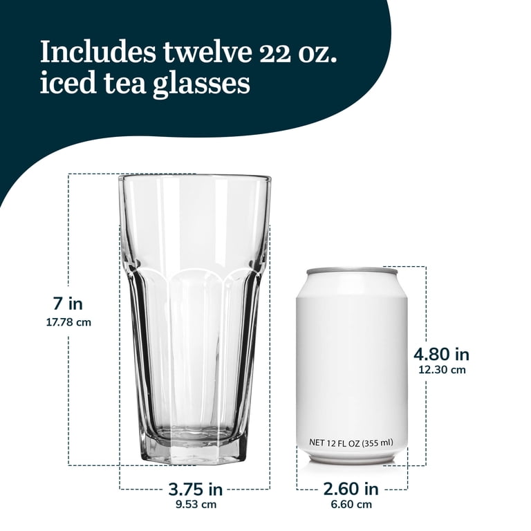 Libbey Gibraltar DuraTuff Iced Tea Glasses Set of 12 photo 3