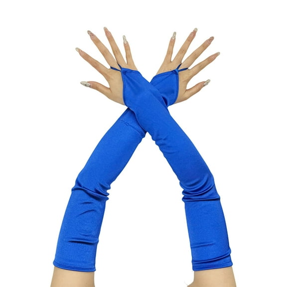 Aellinatey Evening Dress Gloves for Women Lady Fingerless Gloves Proms Gloves