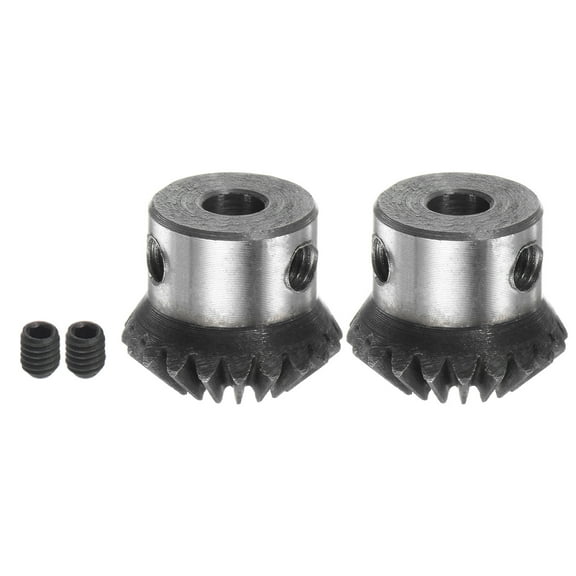 Uxcell Bevel Gears 1M 20 Teeth 6mm Shaft Hole Tapered Bevel Pinion Gear 2 Pack