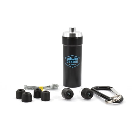 Dekoni Audio Earplugz Hearing Protection with Bulletz & Aluminum Carrying Case