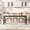 Retro color, variant on Rugerasy 78.7 Inch Paulownia Wood Dining Table for 6-8 People,Modern Large Rectangle Kitchen Table,Farmhouse Dinner Table Kitchen & Dining Room Furniture,Retro color