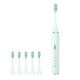 thumbnail image 4 of Cepillo de dientes eléctrico para adultos con 5 cabezas de repuesto, 30000 RPM, 5 modos, impermeable IPX7, recargable USB, blanqueamiento y limpieza profunda, 4 of 8