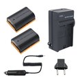 thumbnail image 1 of Bonacell LP-E6 Replacement Battery(2 Pack) and Charger Kit Compatible with Canon EOS R, 80D, 60D, 60Da, EOS 70D, EOS 5D Mark II/III/IV, EOS 5DS, EOS 5DS R, EOS 6D, 6D Mark II, EOS 7D, 7D Mark II, 1 of 2