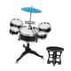 thumbnail image 2 of Batería para niños, kit de batería de jazz para niños, regalo de jardín de infantes, simulación, diversión y Negro, 2 of 9