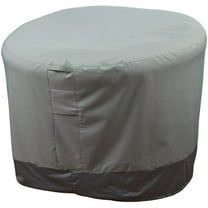 Hudson Comfort Waterproof Papasan Chair Cover - Click-Close Straps and Elastic Hem Cord for Custom Fit - Durable Padded Handle & Air Vent for Circulation - 52" Dia x 35" Height (Gray)