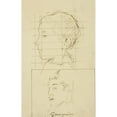 thumbnail image 3 of Paul Gauguin 11x14 Black Modern Framed Museum Art Print Titled - Heads of a Boy and a Man (Self-Portrait) (Verso) (1884-1888), 3 of 5