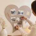 thumbnail image 4 of Heart Shaped Bulletin Board with Backing, Pin Board Tile for Wall Decor and Photo Display Board, 4 of 6