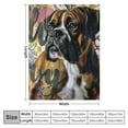 thumbnail image 4 of Boxer Dog Blanket Cute Puppy Throw Blanket Super Soft Flannel Throw Blanket Lightweight Fluffy Plush Fuzzy Bed Blanket for Cute Pet ", 4 of 6