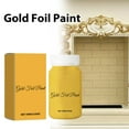thumbnail image 4 of High Sheen Metallic Foil Paint for Home Décor and Furniture Agent - Gold Leaf Coating 8oz Water-Based Solution for Versatile Interior Applications, 4 of 5