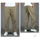 thumbnail image 5 of Pantalones cargo de longitud completa para hombre, deportivos, informales, con bolsillo, cordón y cremallera, color liso, cintura elástica, 5 of 6