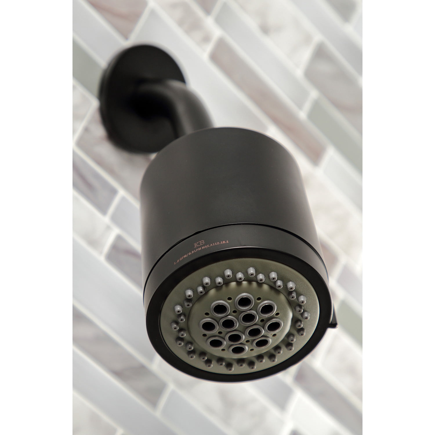 Kingston Brass KBX8140NDL NuvoFusion Two-Handle Tub and Shower Faucet, Matte Black