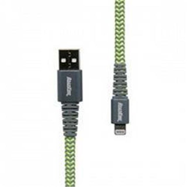 RoadKing RK06235 6 ft. Heavy-Duty Lightning Charge & Sync Cable - Green
