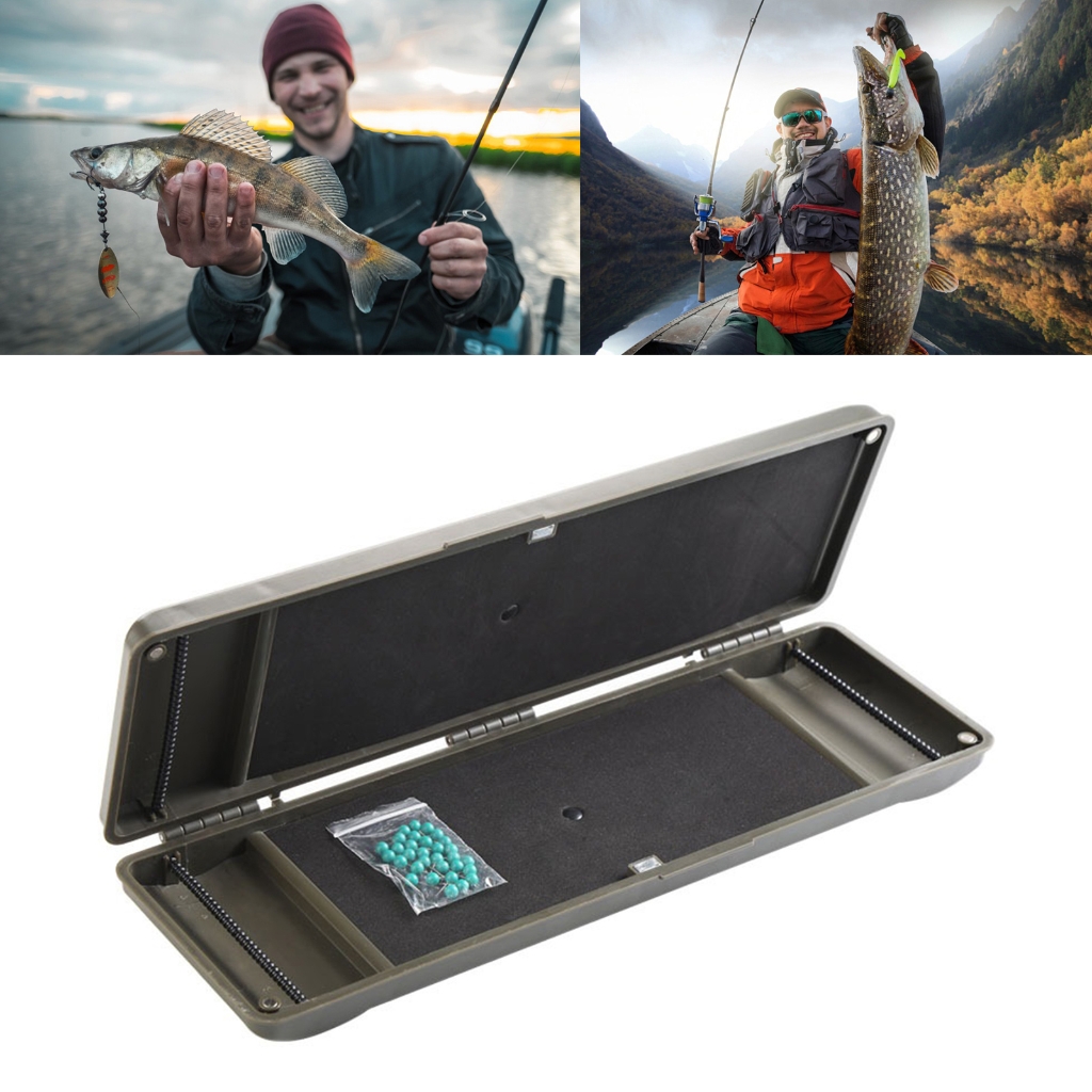 ZPAQI Magnetic Fishing Line Box With 30 Small Needle Waterproof Tackle Organizers