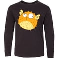 thumbnail image 3 of Inktastic Cute Pufferfish Long Sleeve Youth T-Shirt, 3 of 5