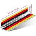 thumbnail image 2 of HSHDLDF Car Styling 3D Aluminum Epoxy National Flag Logo Emblem Sticker Metal Decal Badge Auto Exterior Accessory (Germany Silver), 2 of 3
