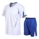 thumbnail image 1 of WILLBEST Pantalones Cortos para Hombre, Conjunto Informal de Dos Piezas para Correr, de Verano, para Deportes Al Aire Libre, de Secado Rápido y Manga Corta, 1 of 2