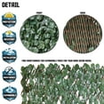 thumbnail image 2 of Sunshades Depot Artificial Leaf Faux Ivy Expandable Stretchable Privacy Fence Screen for Patio Deck Backyard Balcony Privacy Screen Single Side Leaf Vine Wall Fence Decoration 2 Pcs, 2 of 5