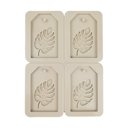 

4 Cavities Fondant Moulds Silicone Molds Fondant Cake for Rim Decoration Tools Baking Supplies Monstera Deliciosa Leaf Shape Perfect Gift for Baking Lover