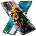 thumbnail image 2 of MUNDAZE Motorola Moto G Pure G Power 2022 G Play 2023 Shockproof Clear Hybrid Phone Case Sunflowers Graffiti Painting Art Cover, 2 of 5