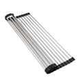 thumbnail image 2 of Stainless Steel Over Sink Dish Drying Rack Dish Rack Dish Drainer Dish Drainer Rollable Foldable, 2 of 8