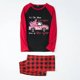 thumbnail image 1 of Pijamas a juego de Navidad para mujer, es la época más maravillosa del año, conjunto de pijamas negros para mujer, 1 of 4