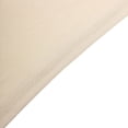 thumbnail image 4 of Balsa Circle 8 Feet Rectangular Spandex Fitted Party Wedding Tablecloth Beige, 4 of 8