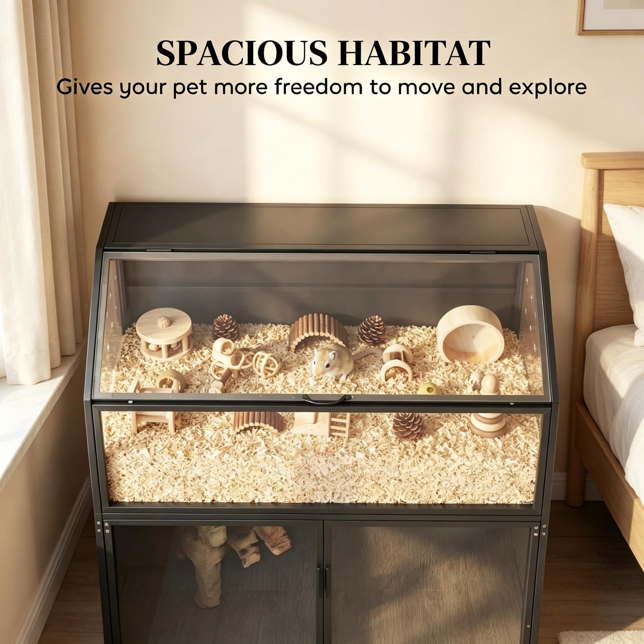 Small Animals Cage, Hedgehogs Cage Mice Cage Gerbil Cage Spacious Habitatc