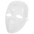thumbnail image 5 of LOLIPPYY White Masquerade , 1 Set Plastic Blank Face for Painting, Costume Party, Arts and Crafts Projects Decor, 5 of 8