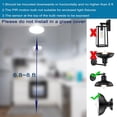 thumbnail image 3 of Motion Sensor Light Bulbs for Outdoor Indoor, 9W A19 Detector Led Bulb, 60 Watt Equivalent, E26 800lm 5000K Daylight, Dusk to Dawn Activated Security Lights outside, Inside (2 Pack), 3 of 4