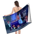 thumbnail image 4 of Cazadores del Clima Toalla de playa de secado rápido con diseño temático, regalo para mujeres y niñas, ideal para cumpleaños, fans, amantes de la música, uso en la playa o al aire libre, 78 × 150 cm, 4 of 6