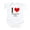 Cloud White, variant on CafePress - I Heart Higgins Lake Infant Bodysuit - Baby Light Bodysuit, Size Newborn - 24 Months