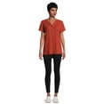 thumbnail image 2 of Time and Tru Women's Short Sleeve Henley, 2 of 5