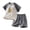 Dark Gray, variant on dmqupv Toddler Girl Pajamas 2 Piece Set Cotton Short Sleeve Pajama Set with Shorts Toddler Pajamas Girl & Boys Pajamas for Kids Dark Gray,18-24 Months