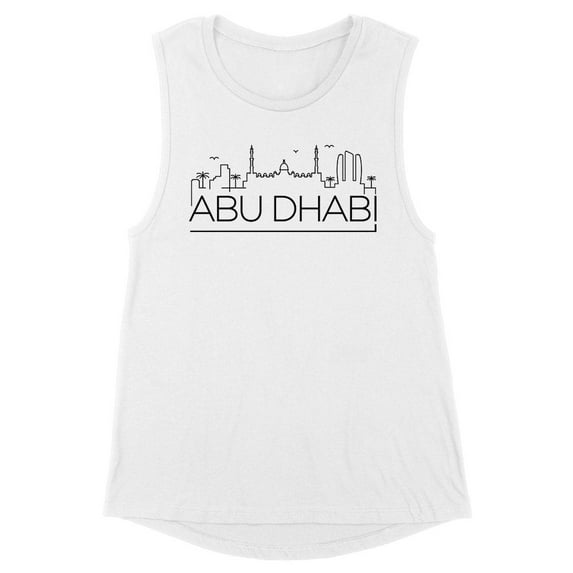 Skyline Abu Dhabi Women's Muscle Tank Large White
