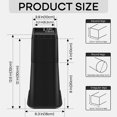 thumbnail image 2 of Elevadores de cama MCXYEM ajustables de 30 cm, resistentes, negros, paquete de 4, 2 of 7