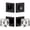 Satin Black, variant on Viaggio 628746 Quadrato Solid Brass Single Cylinder Keyed Entry Door Knob Set And Deadbolt