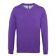 thumbnail image 1 of Asquith & Fox - Sudadera con cuello en V para hombre (Morado), 1 of 2