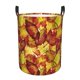 thumbnail image 1 of Fotbe Autumn Mosaic Maple Leaves Cesto de Ropa con Asas, Cesto Impermeable de Gran Capacidad, Bolsa de Lavado para Dormitorio, Cesto de Ropa con Ruedas y Asas-Small, 1 of 6